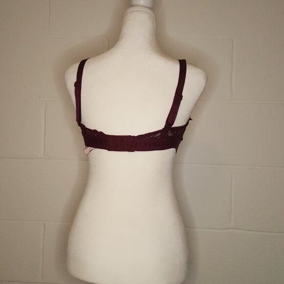 Burgundy Wireless Bra/ Bralette - Picture 3 of 3